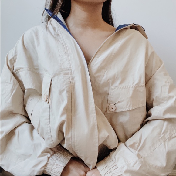 Jackets & Blazers - beige windbreaker jacket ✰